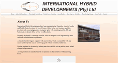 Desktop Screenshot of hybriddevelopments.co.za